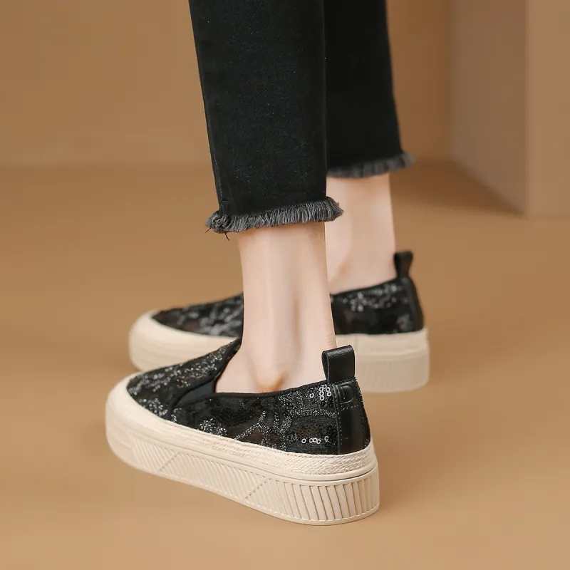 D:FUSE SCANDINAVIA Flat Skateboard Shoes Espadrilles Women's-8