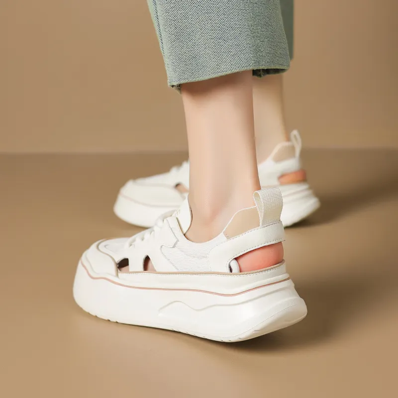 D:FUSE SCANDINAVIA Roman Sandals Wear-Resistant Slip-Resistant Low-Top Casual Shoes Women's-8