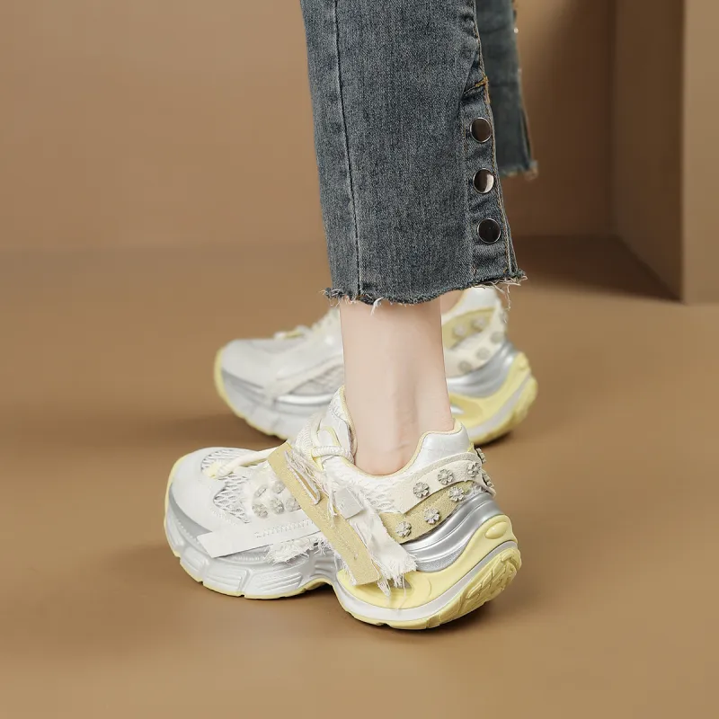 D FUSE SCANDINAVIA Low Top Chunky Sneakers Women's-17