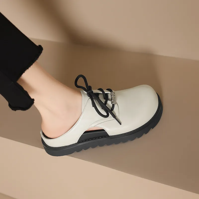 D FUSE SCANDINAVIA Stitching Quiet Abrasion Resistant Wrap toe Slippers Women's-11