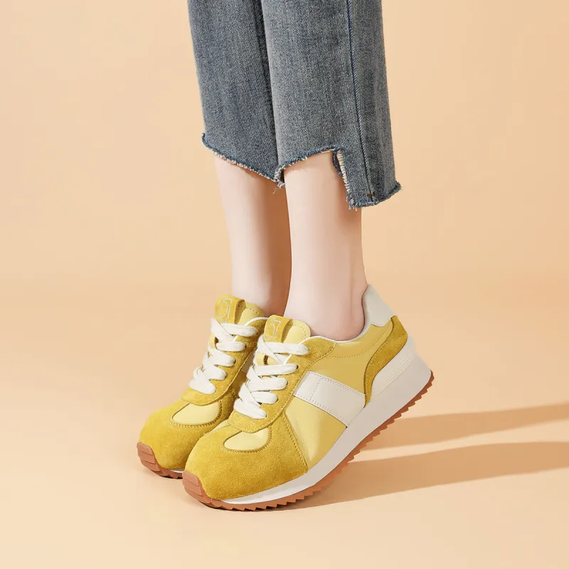 D FUSE SCANDINAVIA Abrasion Resistant Height Increasing Low Top Casual Shoes Women's-3