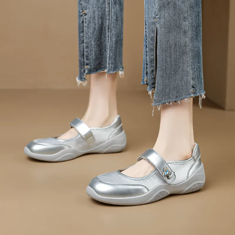 D:FUSE SCANDINAVIA Flat Single Ballet Mary Jane Shoes Casual Single Shoes Women's-2
