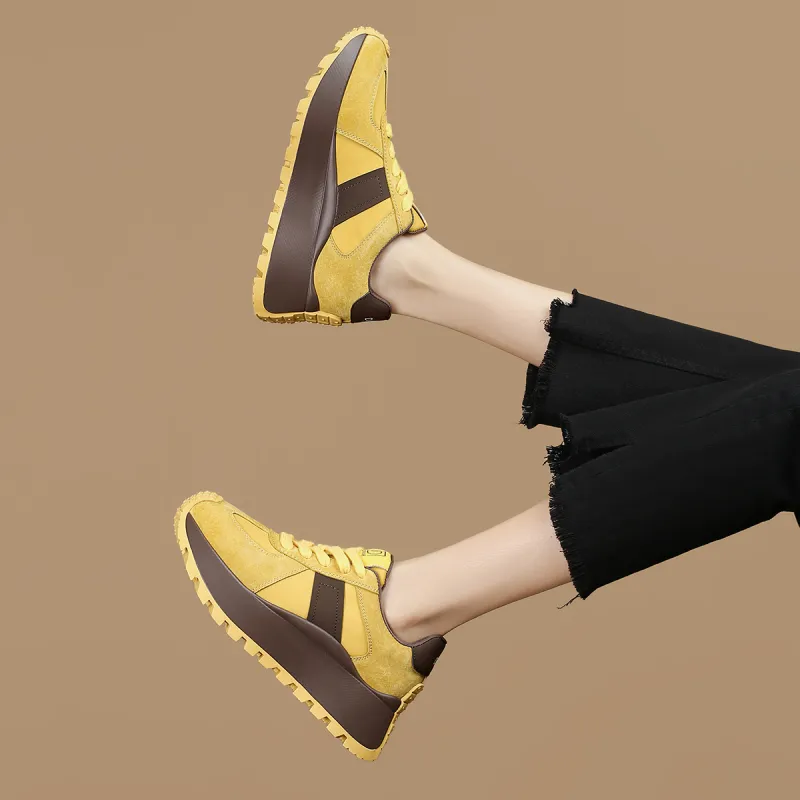 D:FUSE SCANDINAVIA Lightweight Wear-Resistant And Slip-Resistant Low-Top Chunky Sneakers Women's-11