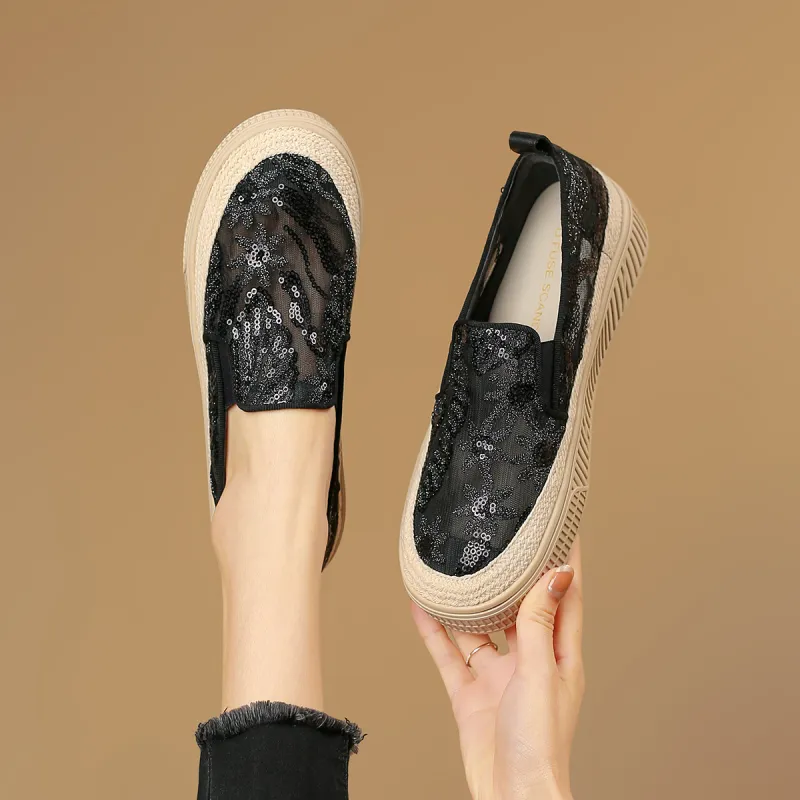 D:FUSE SCANDINAVIA Flat Skateboard Shoes Espadrilles Women's-10
