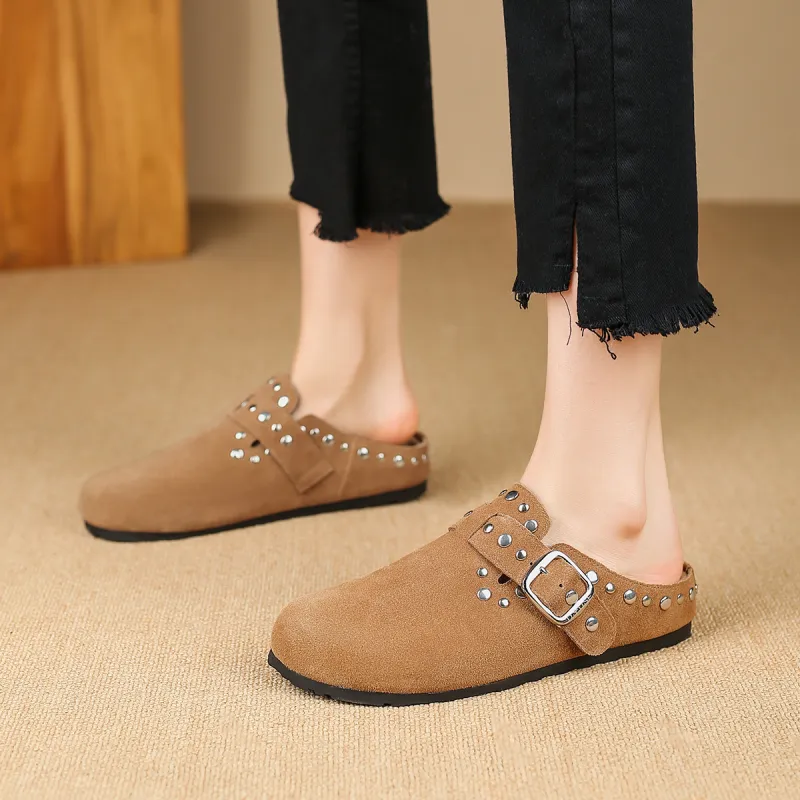 D FUSE SCANDINAVIA Odor Resistant Abrasion Resistant Slip Resistant Wrap toe Slippers Women's-1