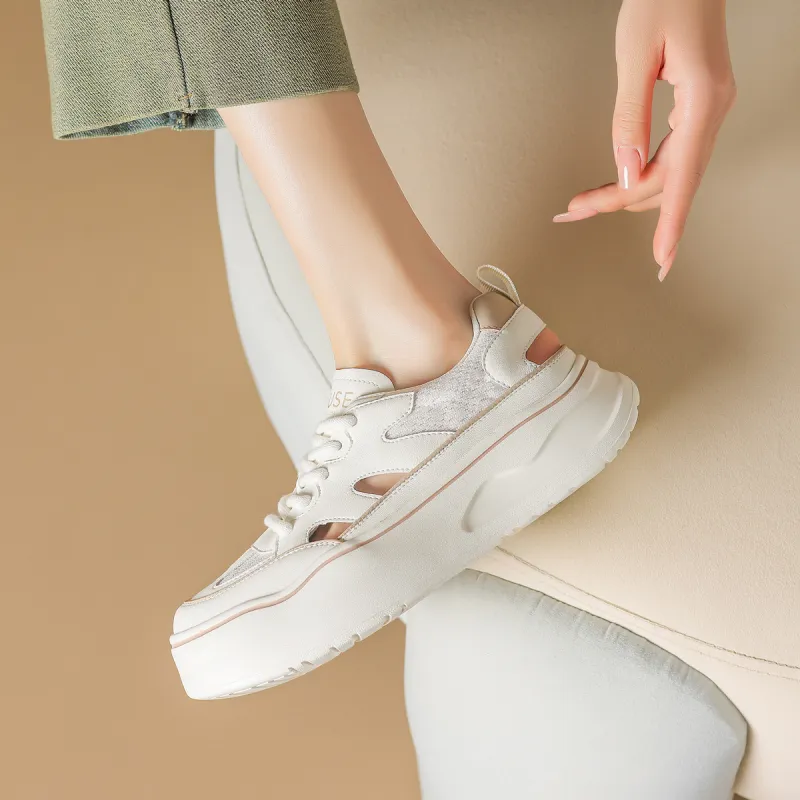 D:FUSE SCANDINAVIA Roman Sandals Wear-Resistant Slip-Resistant Low-Top Casual Shoes Women's-9