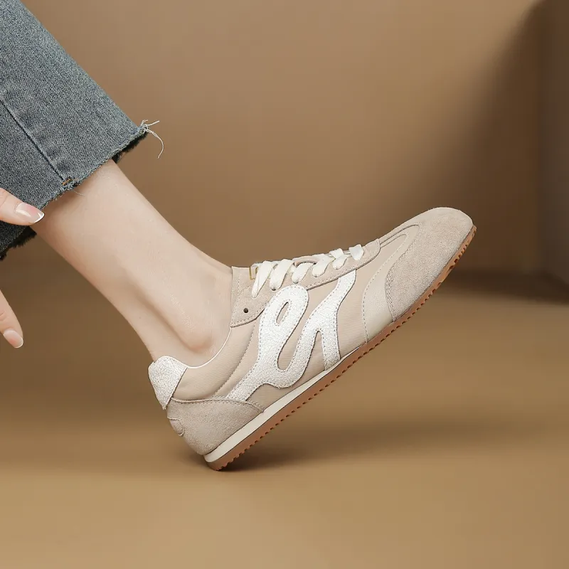 D FUSE SCANDINAVIA German Army Trainers Low Top Casual Shoes Women's-3