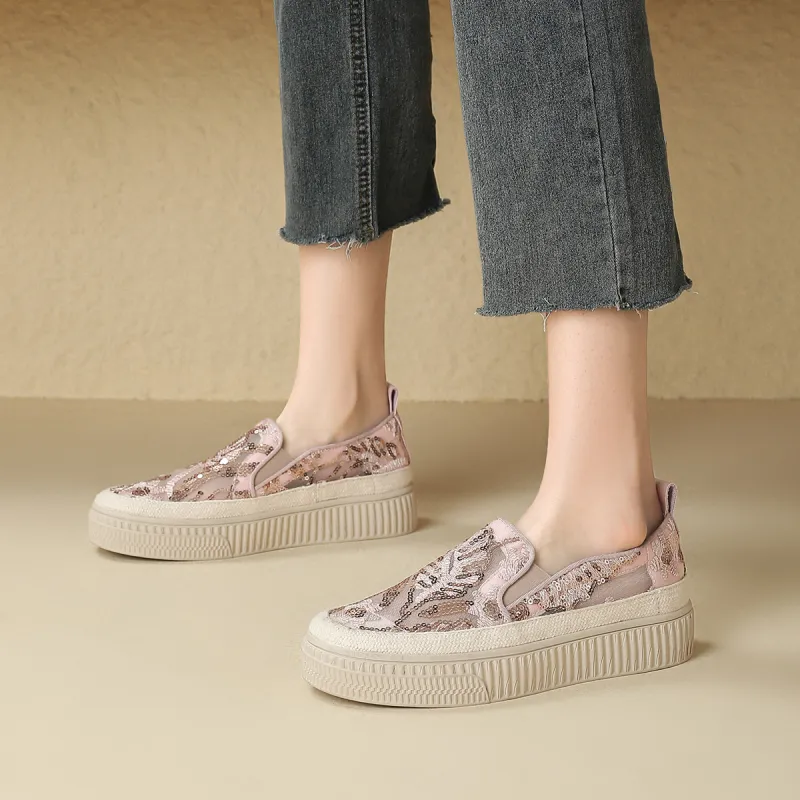 D:FUSE SCANDINAVIA Flat Skateboard Shoes Espadrilles Women's-2