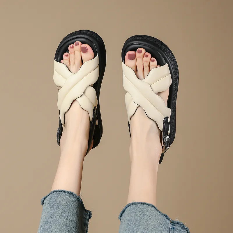 D FUSE SCANDINAVIA One Strap Sandals Women's-11
