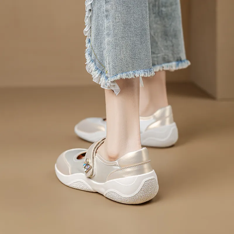 D:FUSE SCANDINAVIA Flat Single Ballet Mary Jane Shoes Casual Single Shoes Women's-7