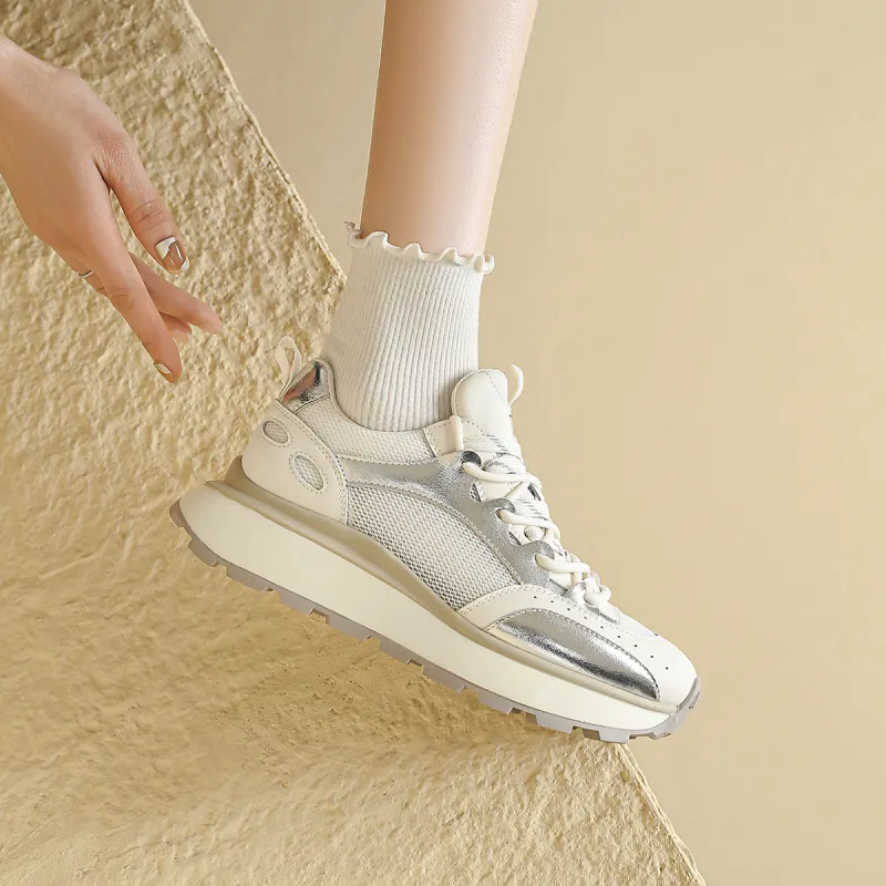 D FUSE SCANDINAVIA Ah Gan Shoes Cushioning Anti Slip And Wear Resistant Low Top Chunky Sneakers Women's-3