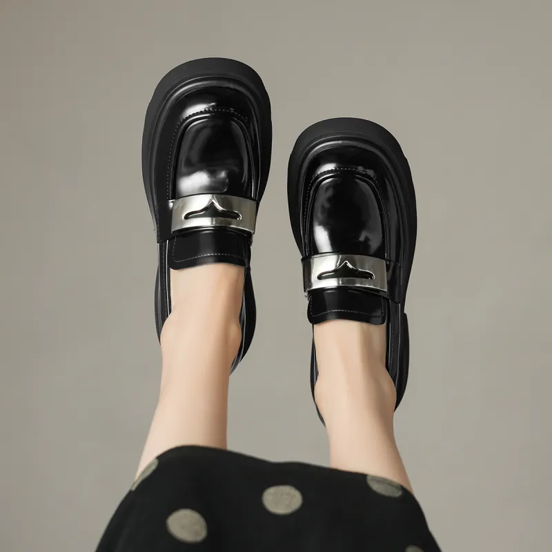 D FUSE SCANDINAVIA Loafers 7.5cm Women's Black-8
