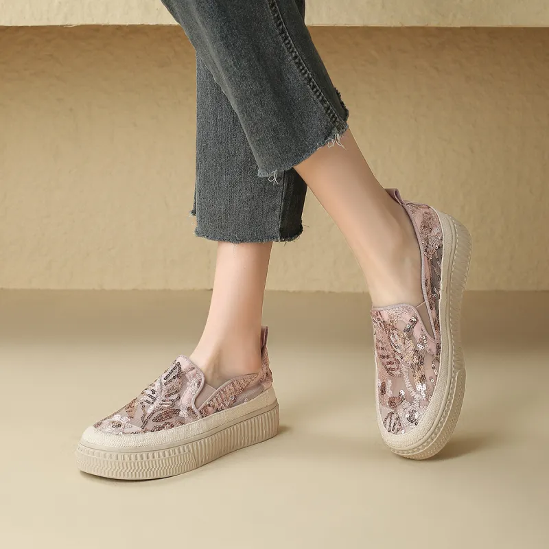 D:FUSE SCANDINAVIA Flat Skateboard Shoes Espadrilles Women's-3
