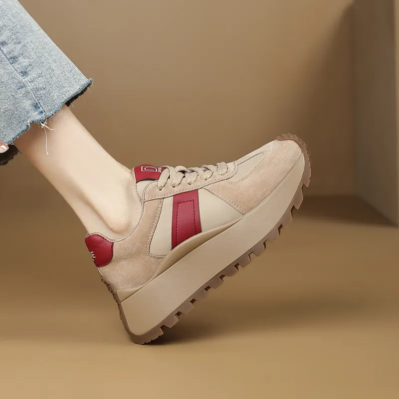 D:FUSE SCANDINAVIA Lightweight Wear-Resistant And Slip-Resistant Low-Top Chunky Sneakers Women's-2