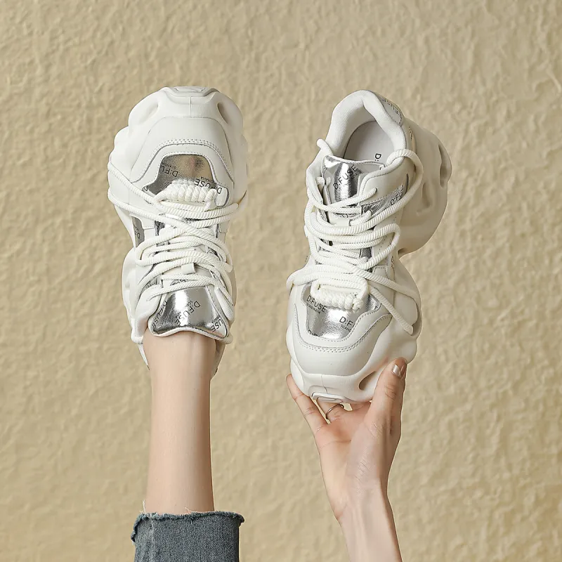 D FUSE SCANDINAVIA Puffy Shoes Cushioning Anti Slip And Wear Resistant Low Top Chunky Sneakers Women's-6