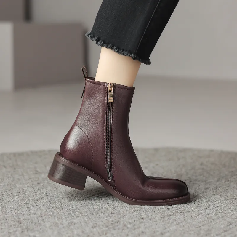 D FUSE SCANDINAVIA Ankle Boots Women's Brown-2