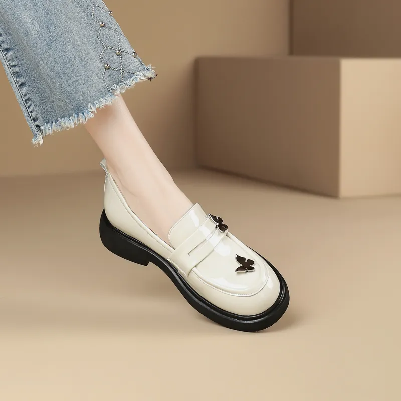 D FUSE SCANDINAVIA Loafers 4cm Women's Black-11