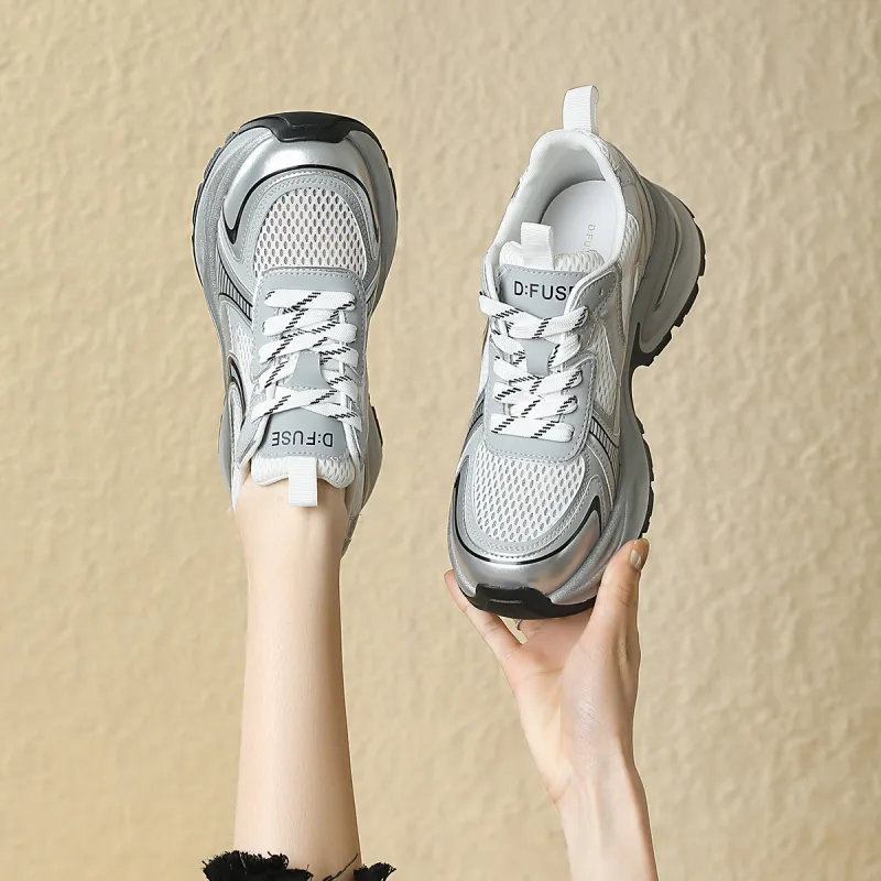 D:FUSE SCANDINAVIA Cushioning Anti-Slip And Wear-Resistant Low-Top Chunky Sneakers Women's-6