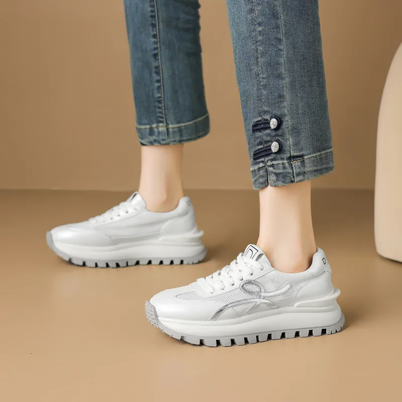 D:FUSE SCANDINAVIA Ah-Gan Shoes Cushioning Anti-Slip And Wear-Resistant Low-Top Chunky Sneakers Women's-10