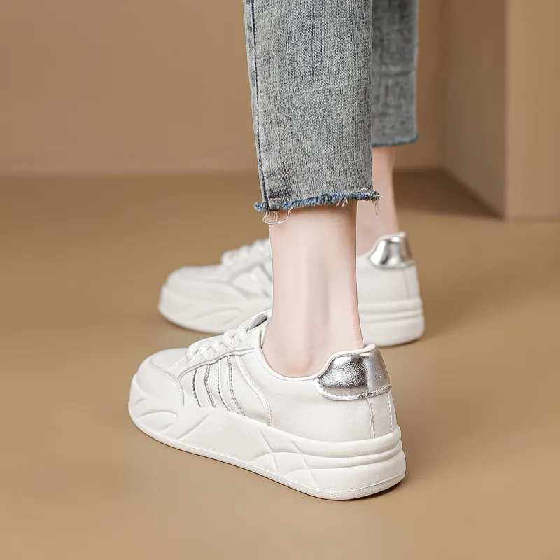 D:FUSE SCANDINAVIA Puffy Shoes Flat Shoes Anti-Slip And Wear-Resistant Lightweight Low-Top Skateboard Shoes Women's-4