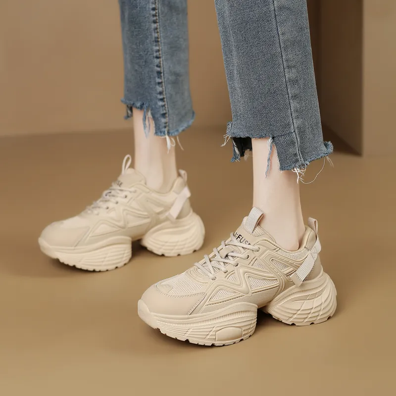 D FUSE SCANDINAVIA Anti Slip And Wear Resistant Lightweight Low Top Chunky Sneakers Women's-8