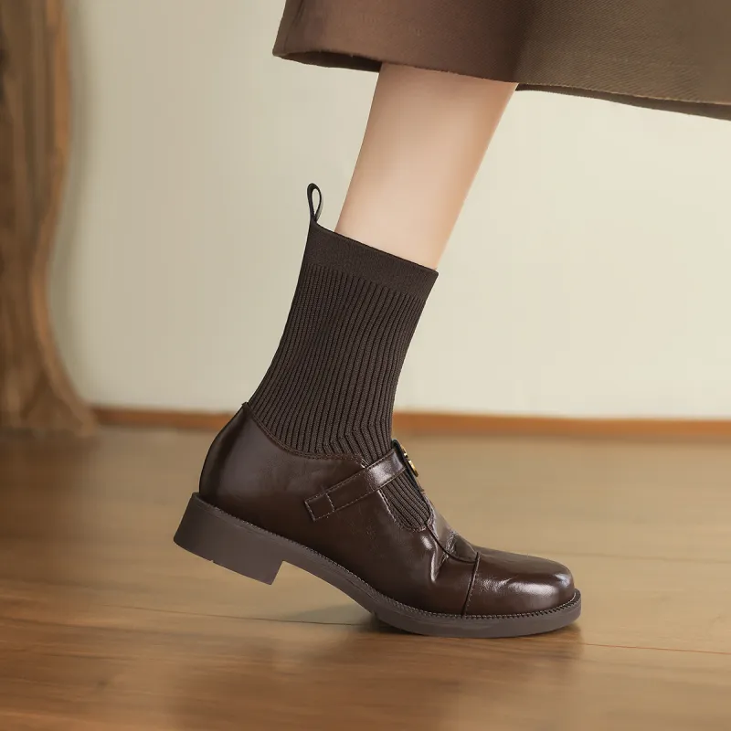 D:FUSE SCANDINAVIA Elastic Socks Boots Ankle Boots Women's-5