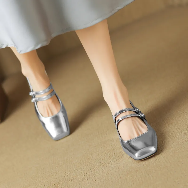 D FUSE SCANDINAVIA Commute Shoes High Heels Mary Jane Shoes Casual Single Shoes Women's-2