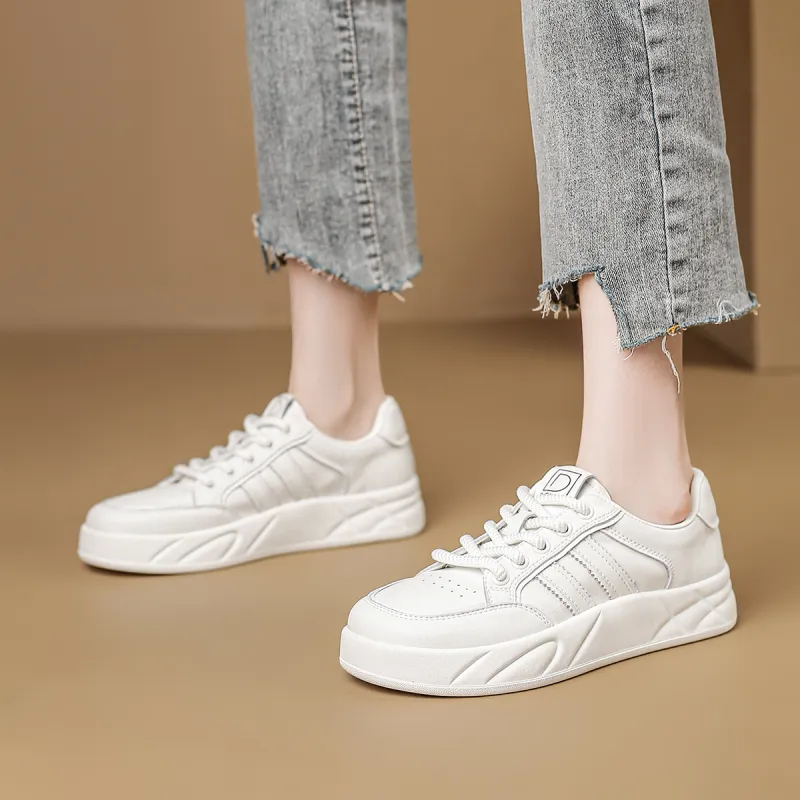 D:FUSE SCANDINAVIA Puffy Shoes Flat Shoes Anti-Slip And Wear-Resistant Lightweight Low-Top Skateboard Shoes Women's-11
