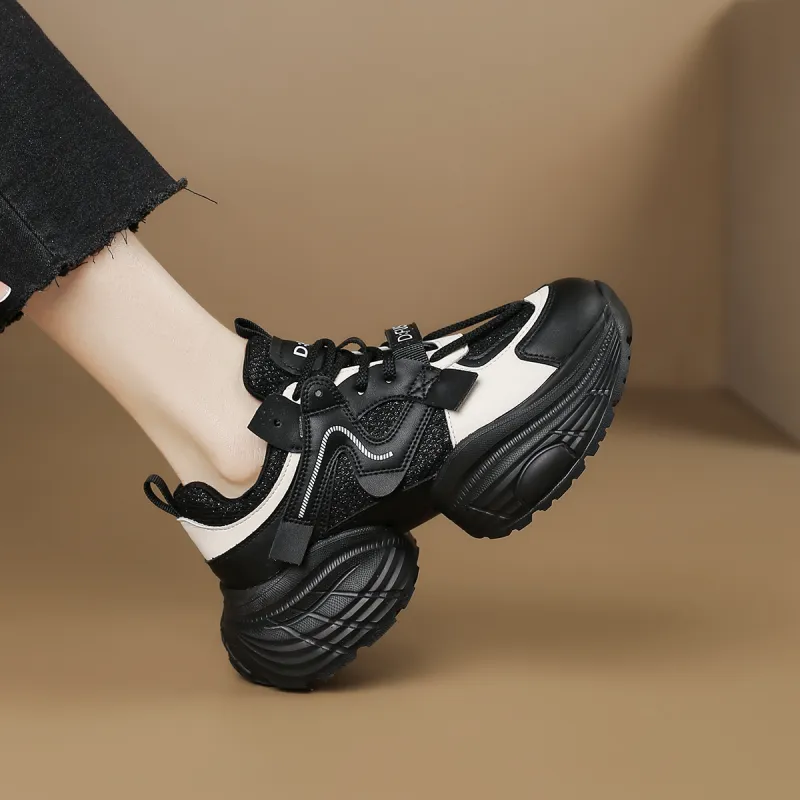 D FUSE SCANDINAVIA Anti Slip And Wear Resistant Lightweight Low Top Chunky Sneakers Women's-9