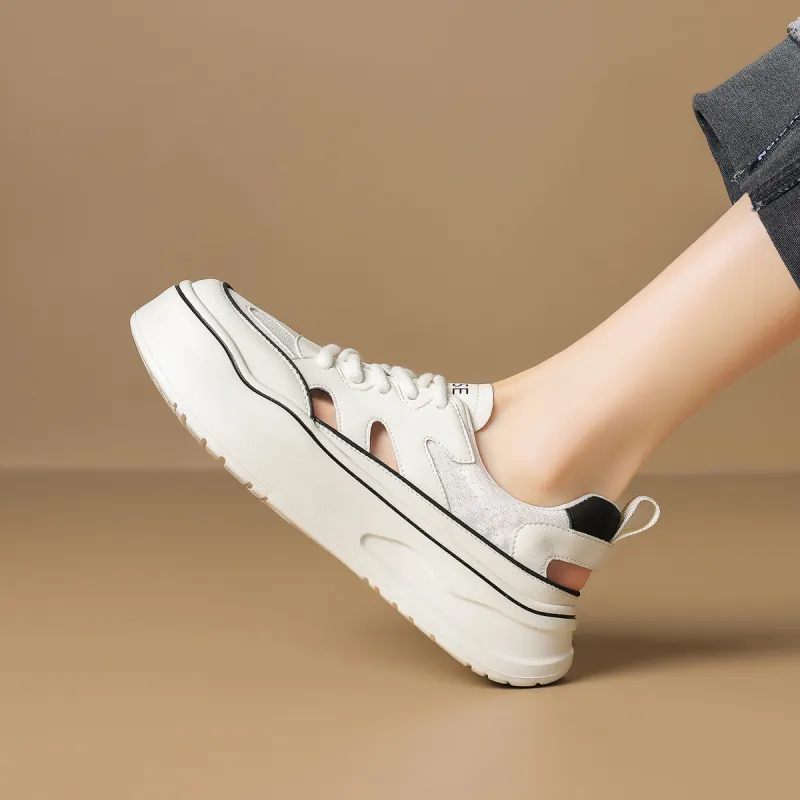D:FUSE SCANDINAVIA Roman Sandals Wear-Resistant Slip-Resistant Low-Top Casual Shoes Women's-3
