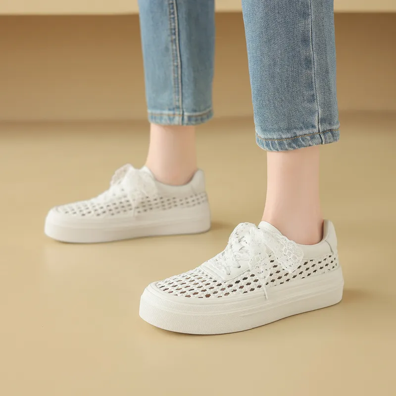 D FUSE SCANDINAVIA Abrasion Resistant Height Increasing Low Top Skateboard Shoes Women's-2