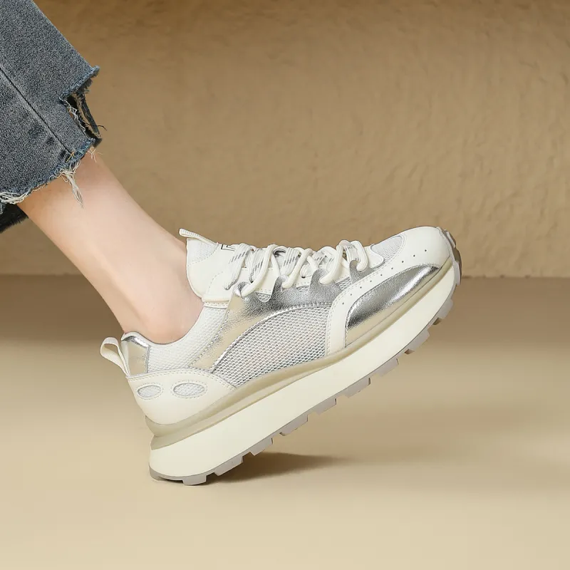 D FUSE SCANDINAVIA Ah Gan Shoes Cushioning Anti Slip And Wear Resistant Low Top Chunky Sneakers Women's-1