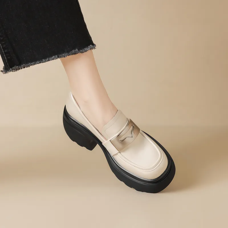 D FUSE SCANDINAVIA Loafers 7.5cm Women's Black-11
