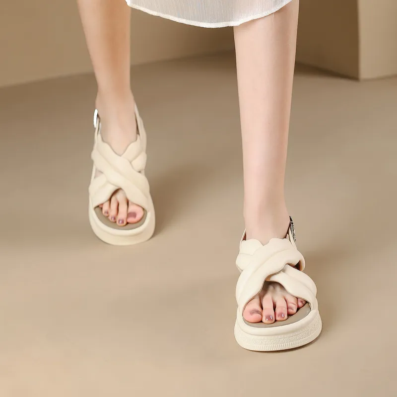 D FUSE SCANDINAVIA One Strap Sandals Women's-3