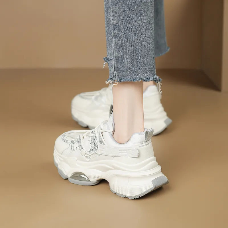 D FUSE SCANDINAVIA Anti Slip And Wear Resistant Lightweight Low Top Chunky Sneakers Women's-17