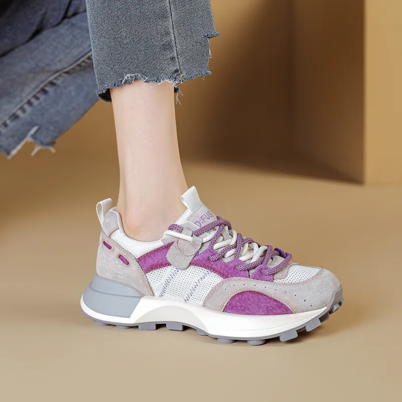 D FUSE SCANDINAVIA Low Top Chunky Sneakers Women's-5