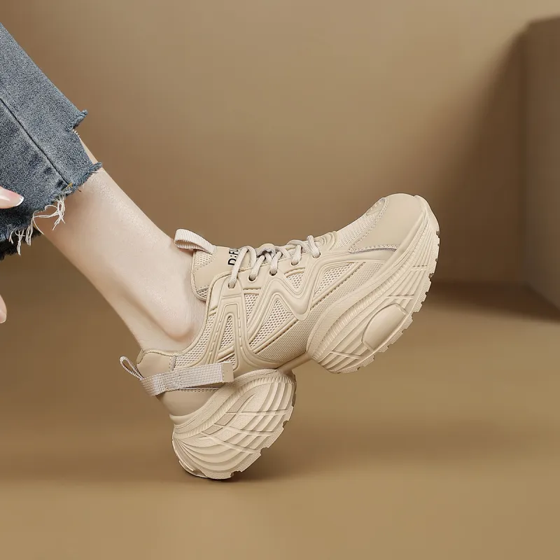 D FUSE SCANDINAVIA Anti Slip And Wear Resistant Lightweight Low Top Chunky Sneakers Women's-9