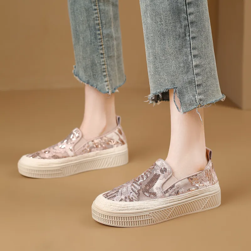 D:FUSE SCANDINAVIA Flat Skateboard Shoes Espadrilles Women's-14
