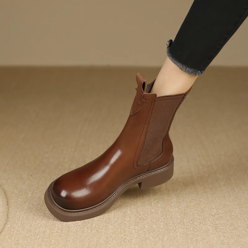 D FUSE SCANDINAVIA Chelsea Boots Women's Brown-5