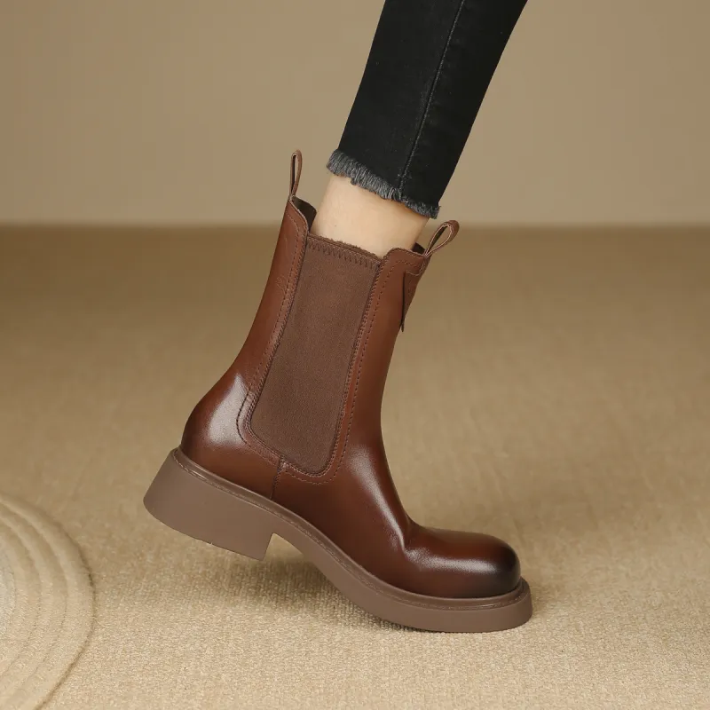 D FUSE SCANDINAVIA Chelsea Boots Women's Brown-2
