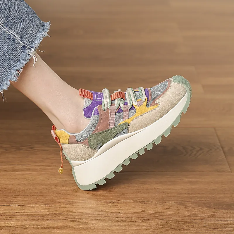 D FUSE SCANDINAVIA Cushioning, Slip Resistant, And Abrasion Resistant Low Top Chunky Sneakers Women's-16