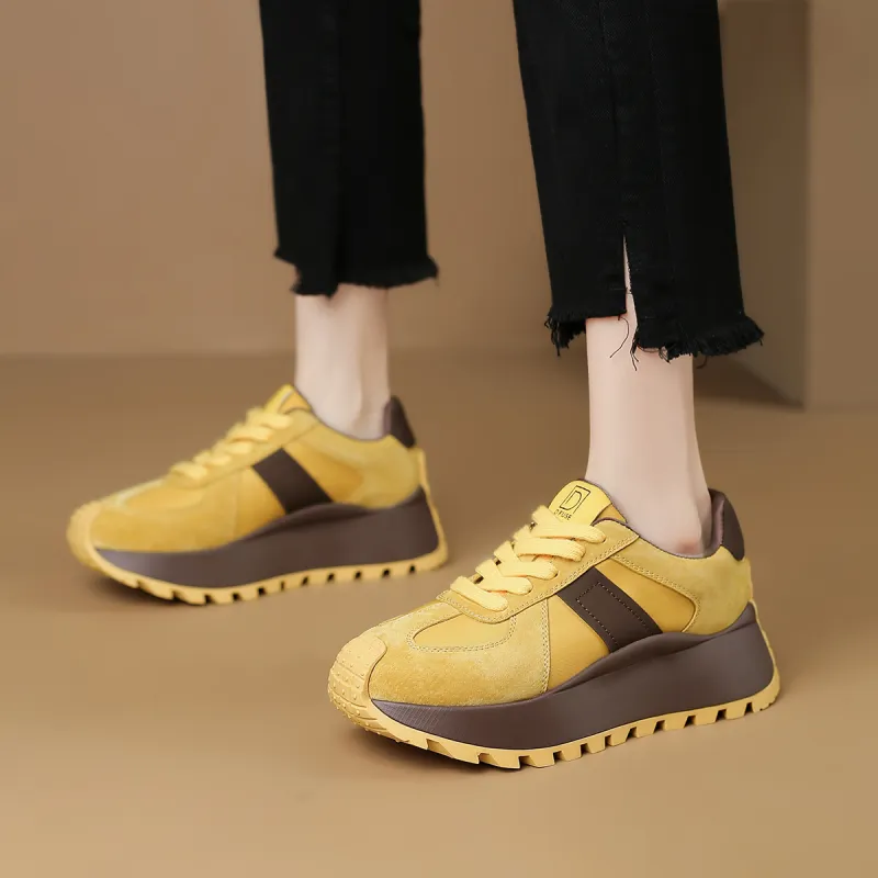 D:FUSE SCANDINAVIA Lightweight Wear-Resistant And Slip-Resistant Low-Top Chunky Sneakers Women's-9