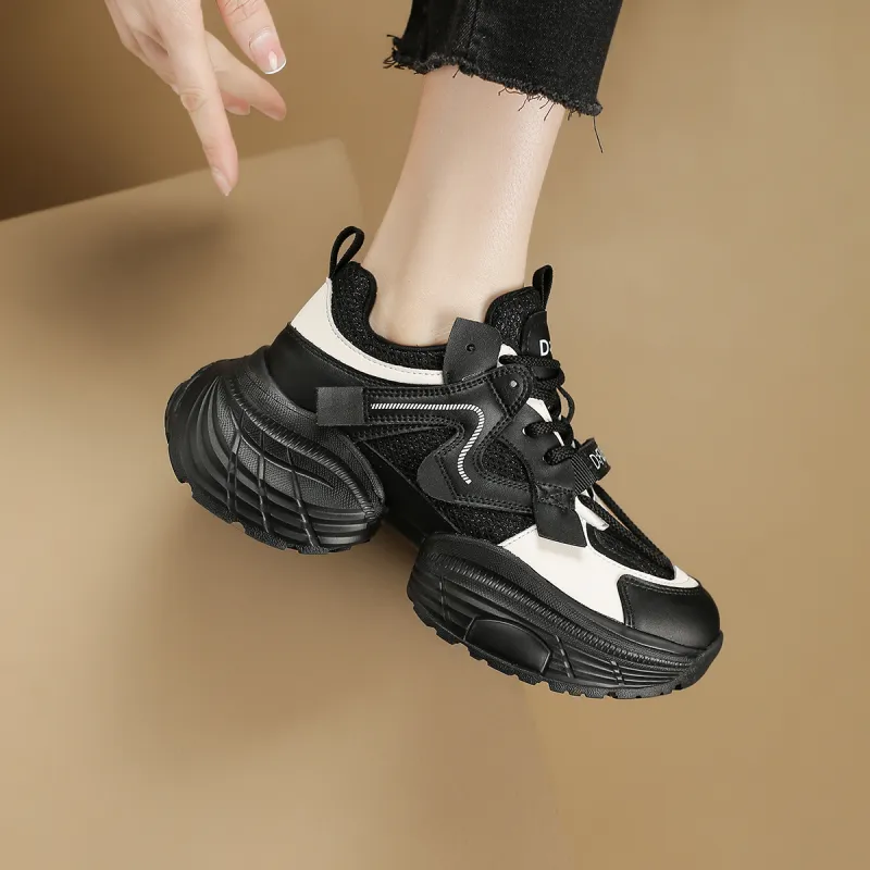 D FUSE SCANDINAVIA Anti Slip And Wear Resistant Lightweight Low Top Chunky Sneakers Women's-8