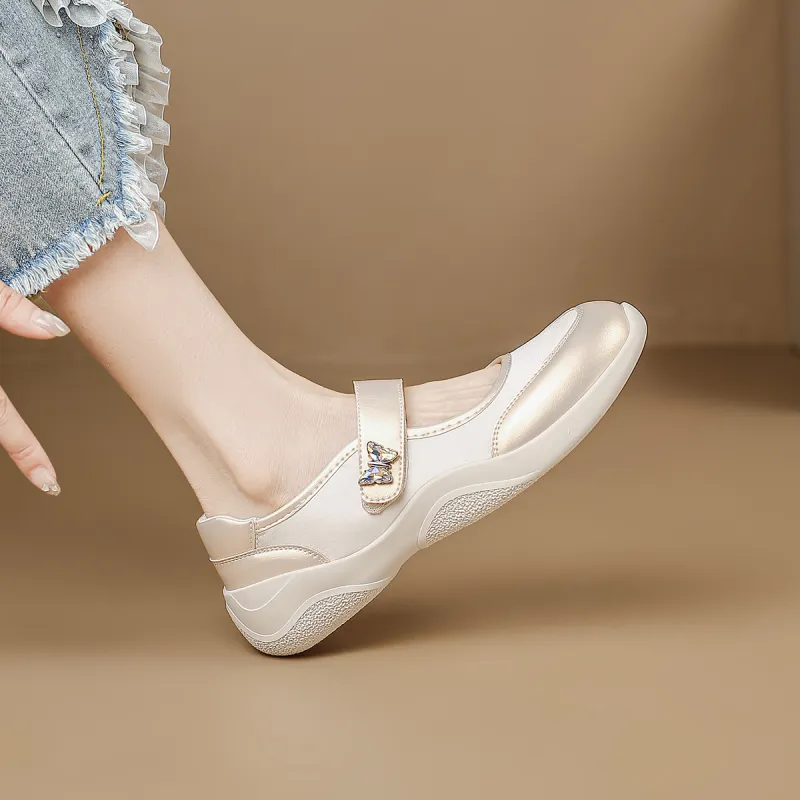 D:FUSE SCANDINAVIA Flat Single Ballet Mary Jane Shoes Casual Single Shoes Women's-8