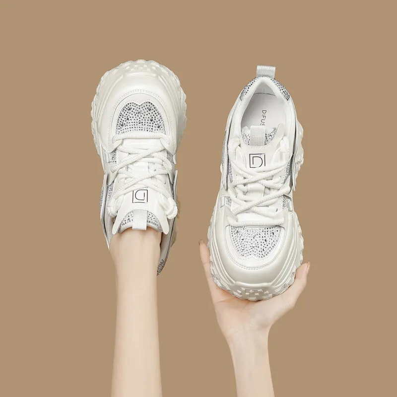 D FUSE SCANDINAVIA Abrasion Resistant Breathable Low Top Chunky Sneakers Women's-6