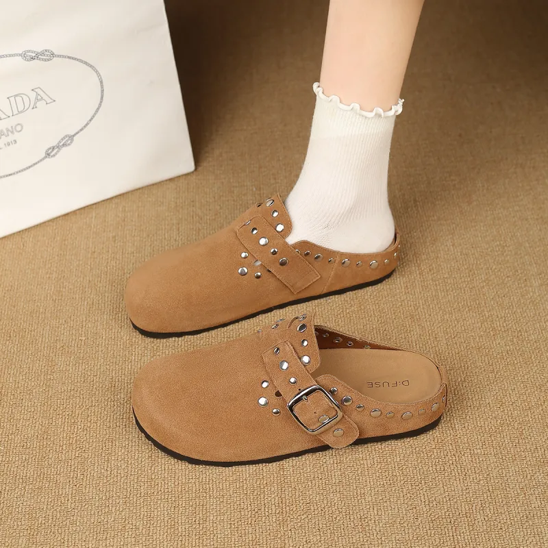 D FUSE SCANDINAVIA Odor Resistant Abrasion Resistant Slip Resistant Wrap toe Slippers Women's-6