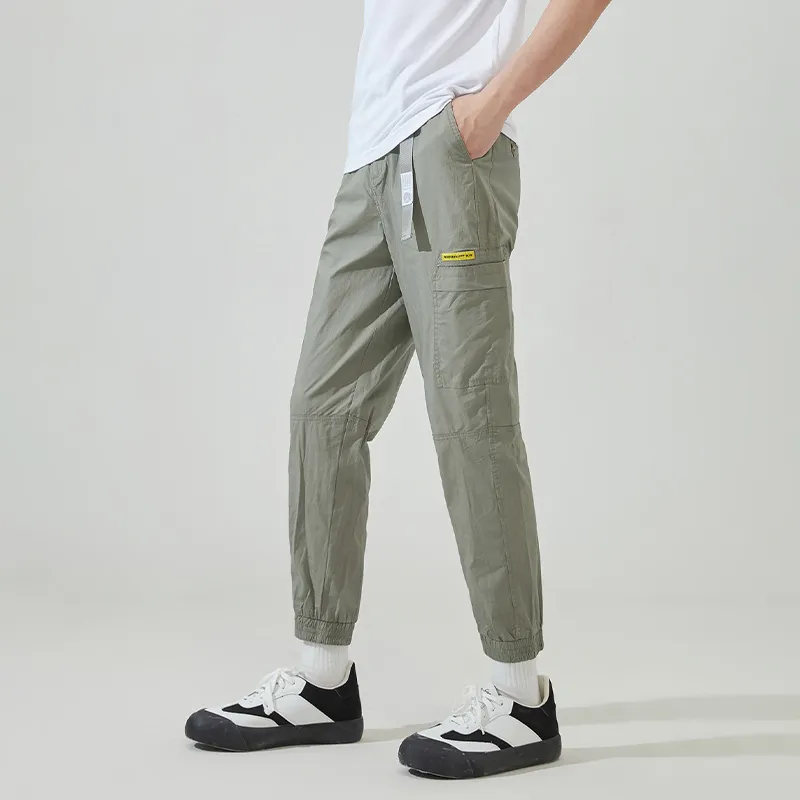 Tonlion Casual Pants Men's Newborn Green-5