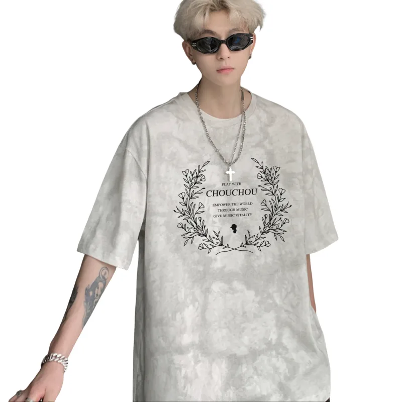 CHOUCHOUS Drop Shoulder Sleeve T Shirt Women's-6