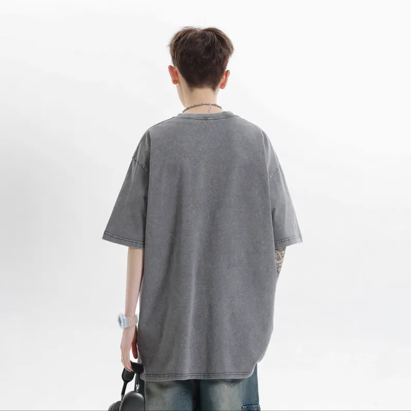 CHOUCHOUS Drop Shoulder Sleeve T Shirt Women's-6