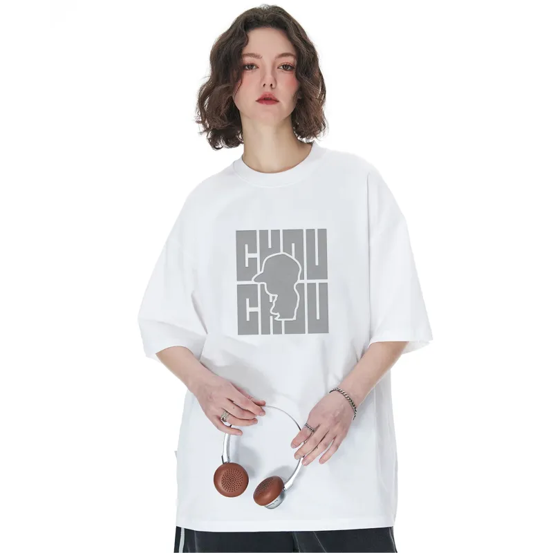 CHOUCHOUS Drop Shoulder Sleeve T Shirt Women's-11